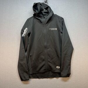 OGIO Endurance Jacket Mens Small Black Hooded Softshell Running Full Zip LOE728